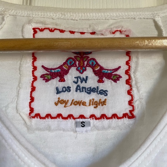 Johnny Was Short Sleeve Embroidered Top - Picture 3 of 3